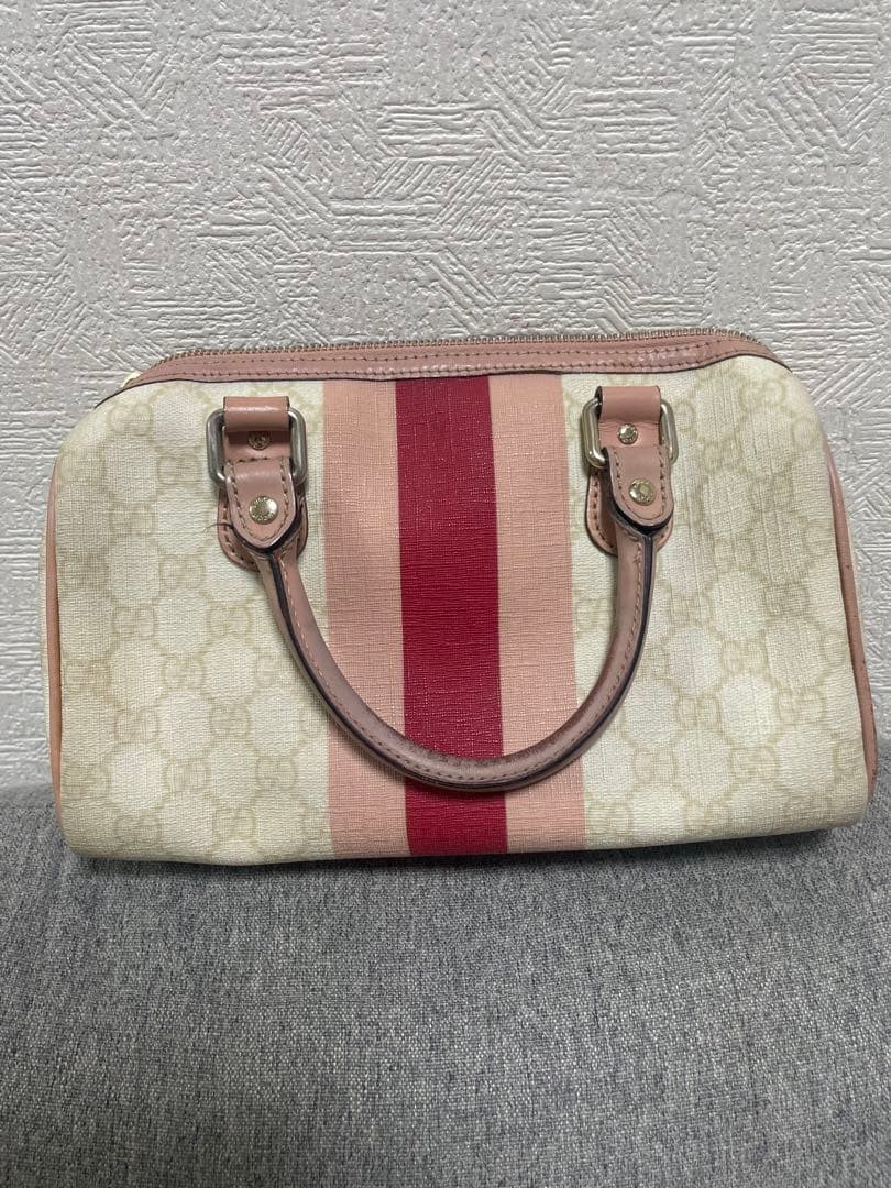 GUCCI Mini Boston Bag Joy Line GG Pattern vintage fashion women traveling rare