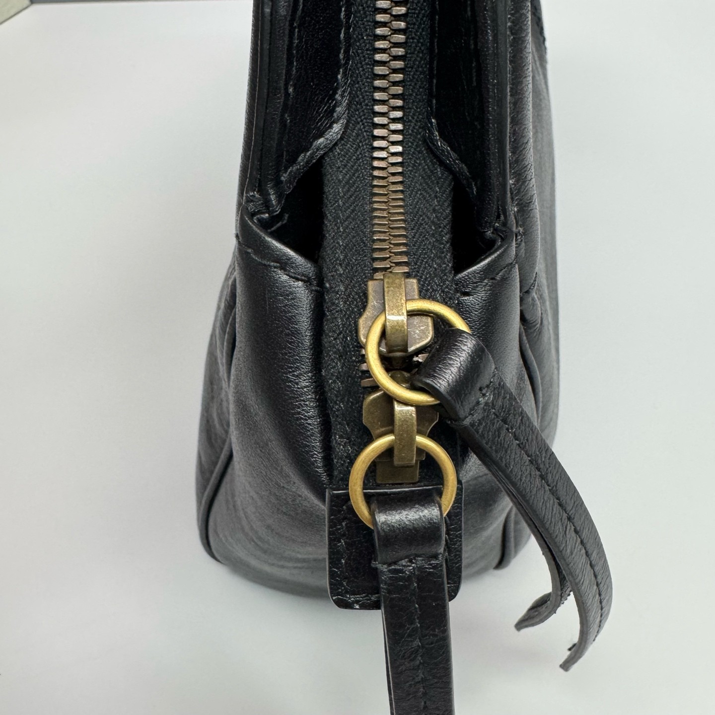 Gucci Rebelle Large Black Full Calf Leather Top Handle Crossbody Duty Paid