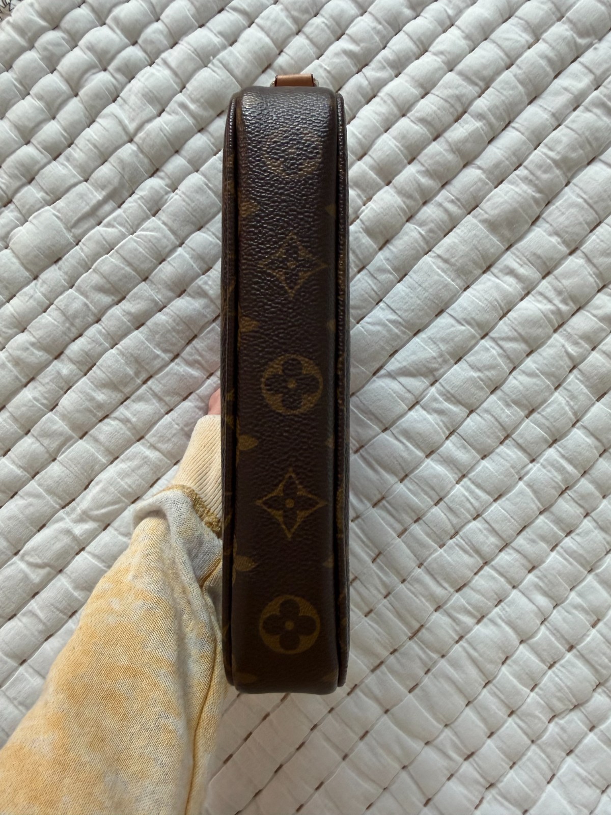 Louis Vuitton Vintage Monogram Pochette Accessoires Pouch Zipper Repair As Is