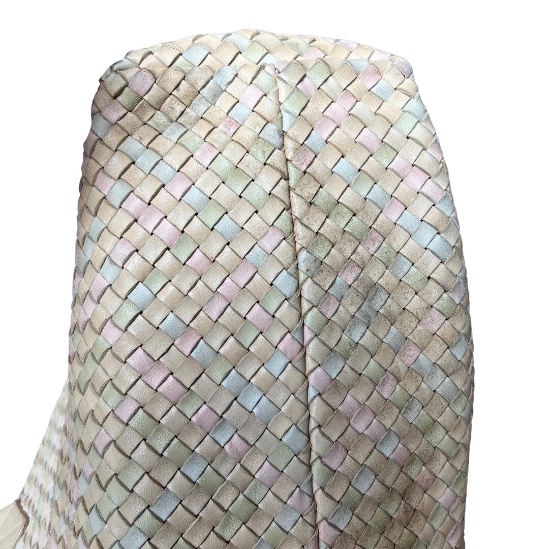 Bottega Veneta Cabat Medium Tote Limited Edition Multi Beige Intrecciato Leather