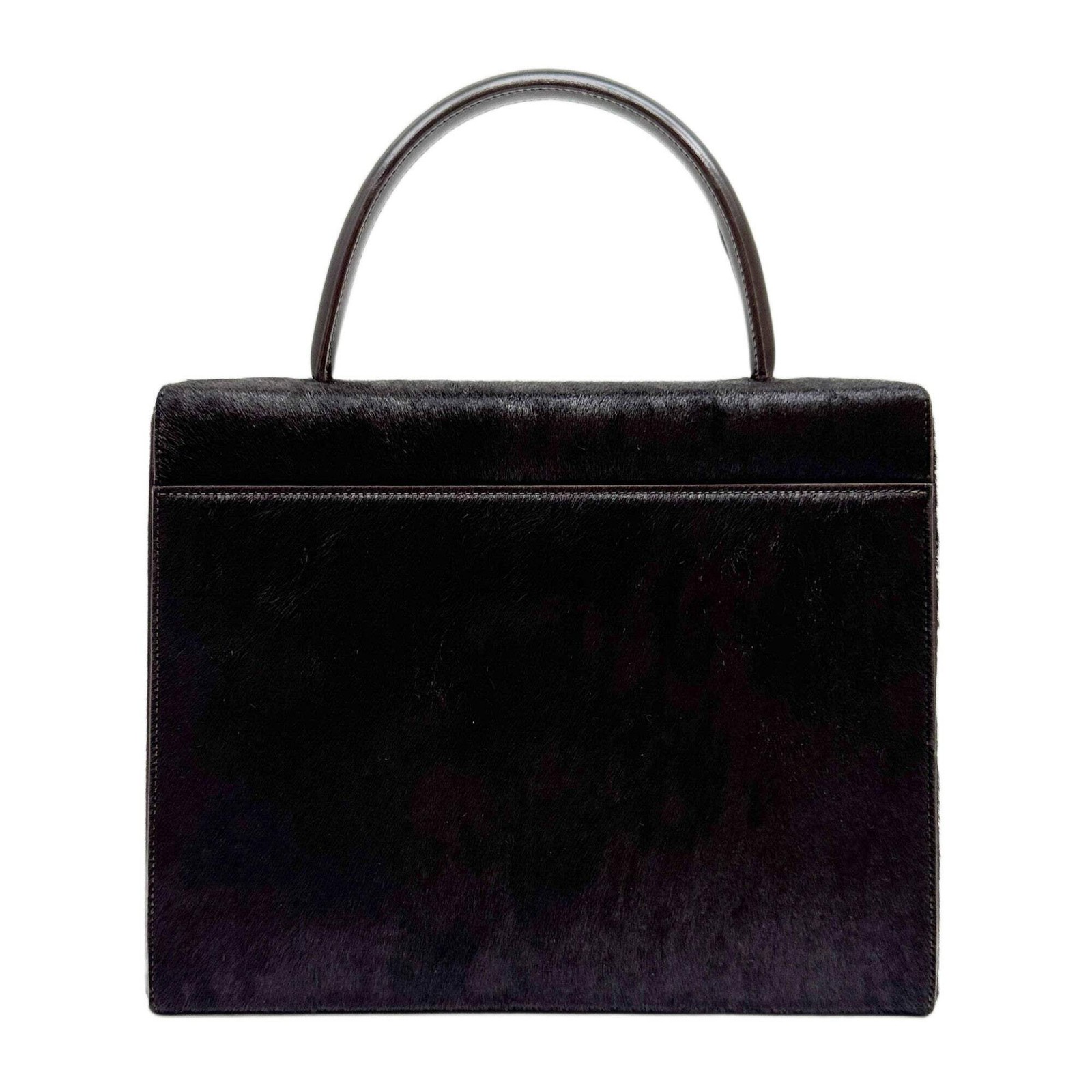 CARTIER Panthere Brown Pony Hair Handle Bag