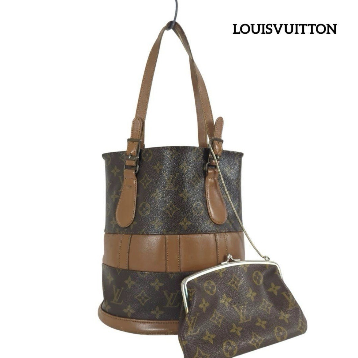 Louis Vuitton Monogram Bucket One shoulder Tote bag 25×24×16cm from Japan
