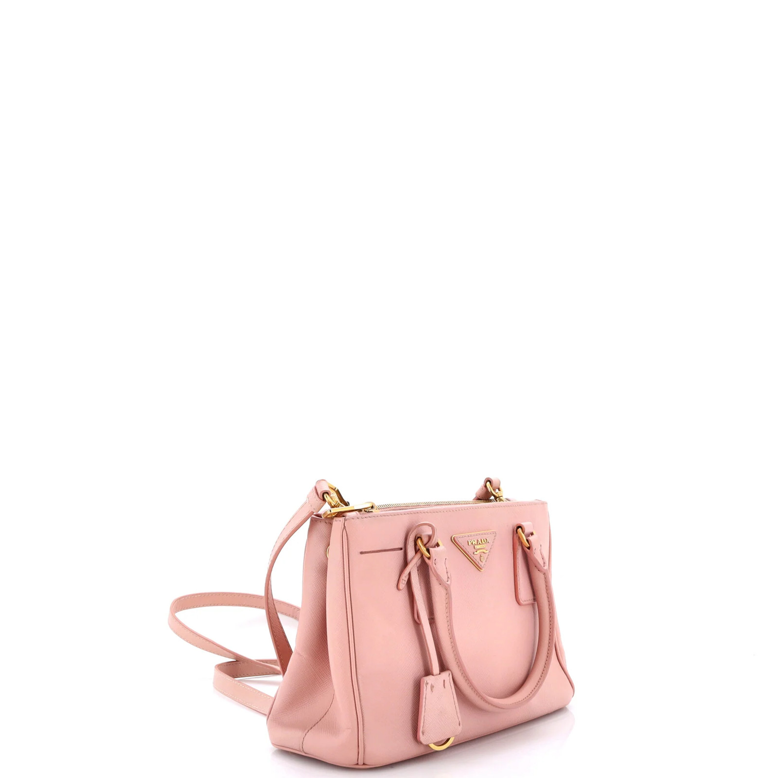 Prada Double Zip Lux Tote Saffiano Leather Small