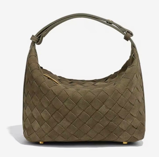 Hand-woven design high-end new bag matte shoulder bag solid color crossbody