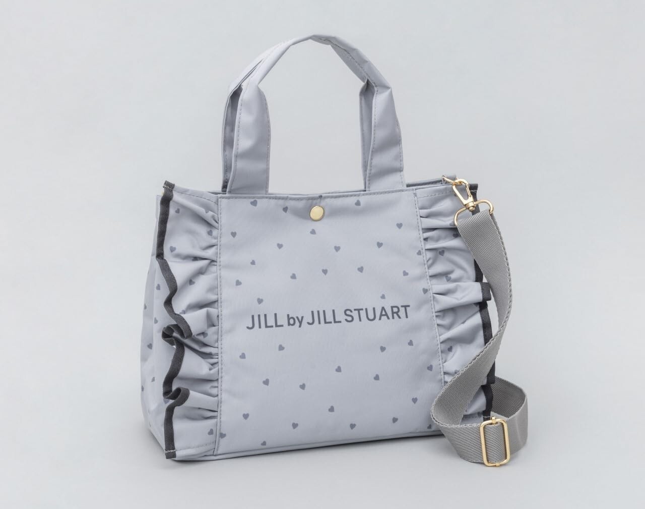 JILL by JILL STUART BOOK Heart Frill Bag GRAY ver. Bag + Mini Magazine Japan New