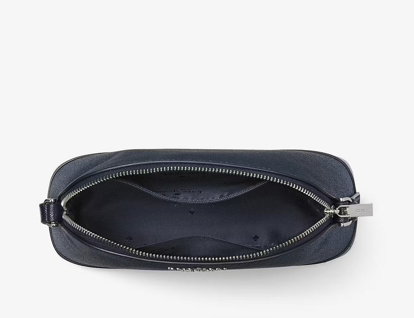 Kate Spade Tinsel Glitter Fabric Small Dome Crossbody – Parisian Navy K8713 $249