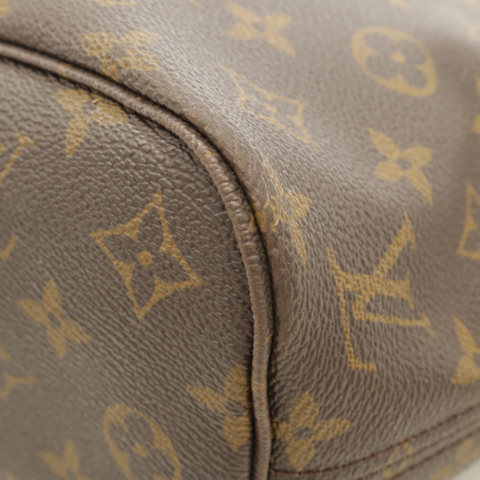 Authentic Louis Vuitton M40155 Neverfull PM Brown Monogram Tote Bag