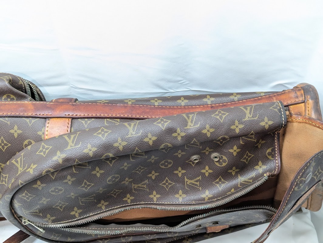 LOUIS VUITTON Monogram Sac de Golf Bag Club Head Cover Brown M58220 Vintage Auth