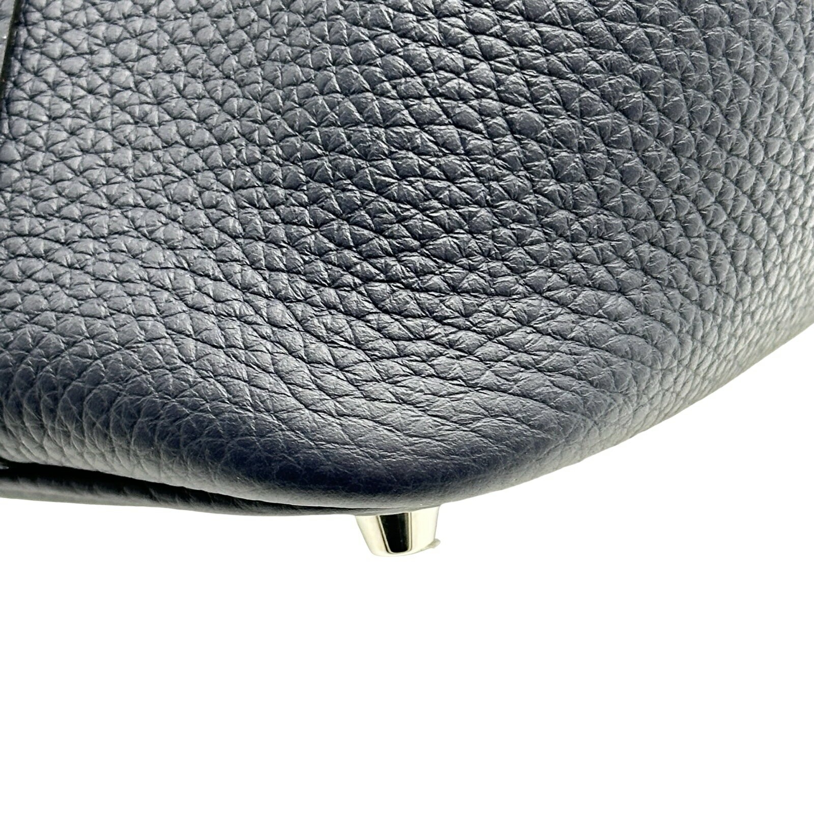 Hermes Picotin Lock PM Handbag Bucket Bag Leather Blue Nuit Dark Navy K Stamp 99
