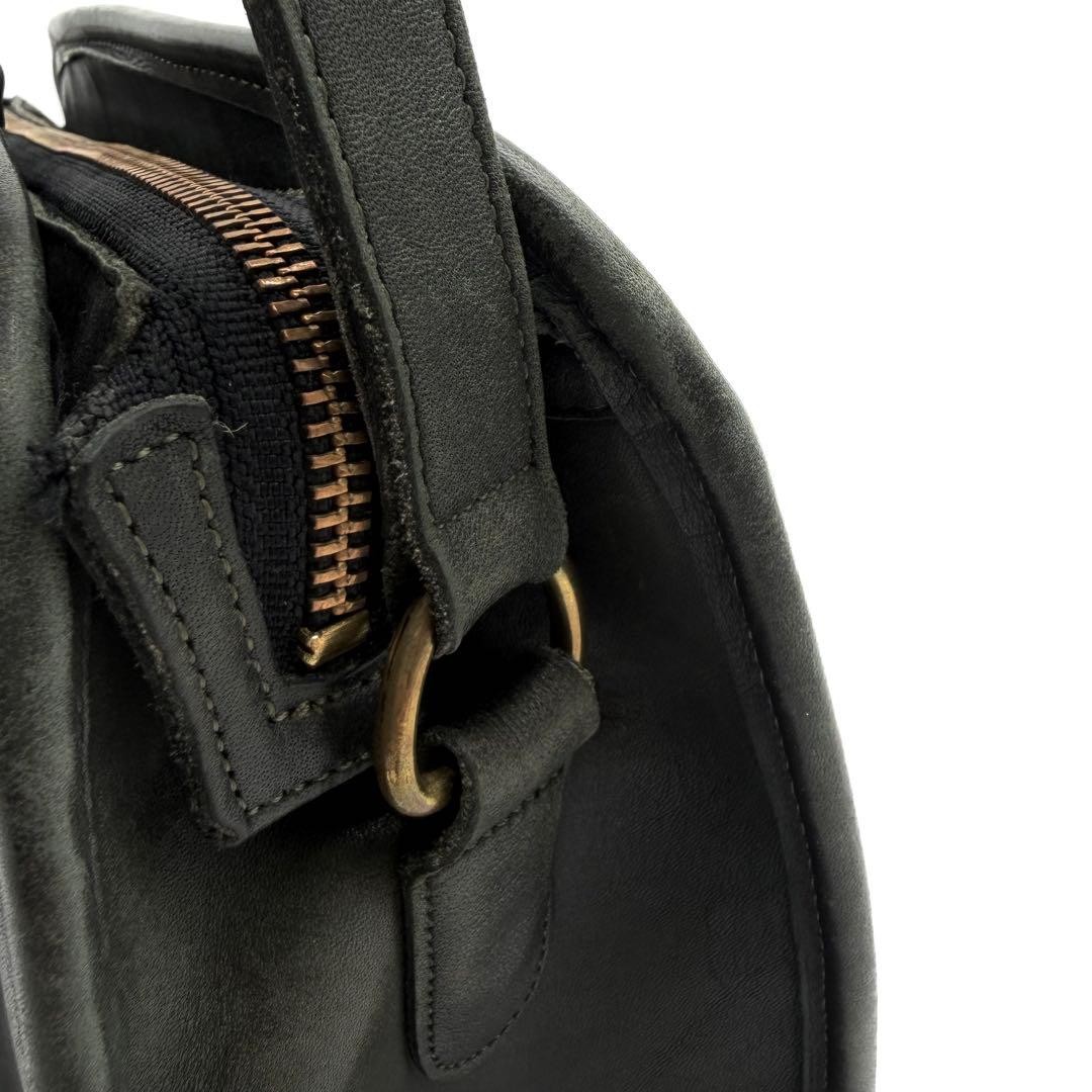 COACH Dark Green Leather Shoulder Bag 21cm x 29cm x 9cm, Slight Signs of Wear