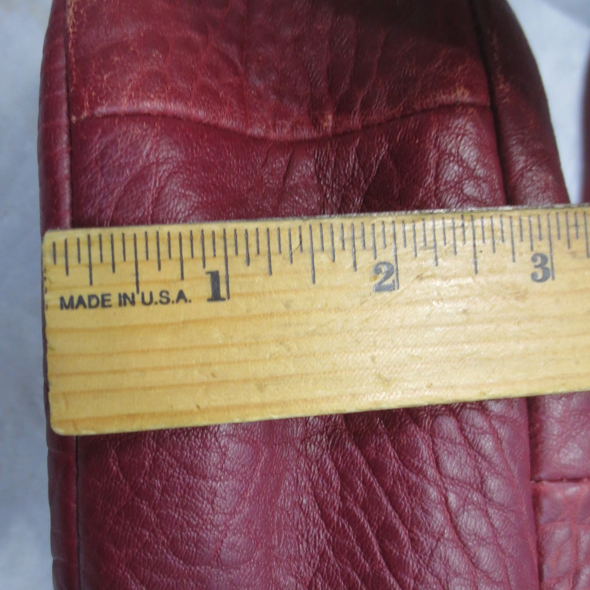 Fossil Peyton Crossbody Purse Wine Pebbled Leather Double Flap Retro Saddle Bag
