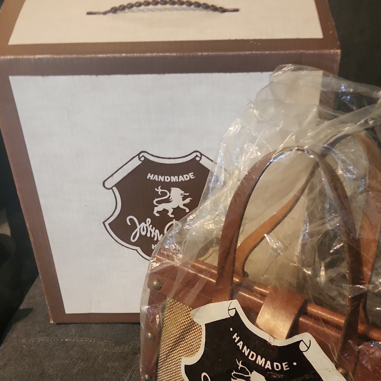 Vintag John Romain Satchel with Original Box and plastic packing bag
