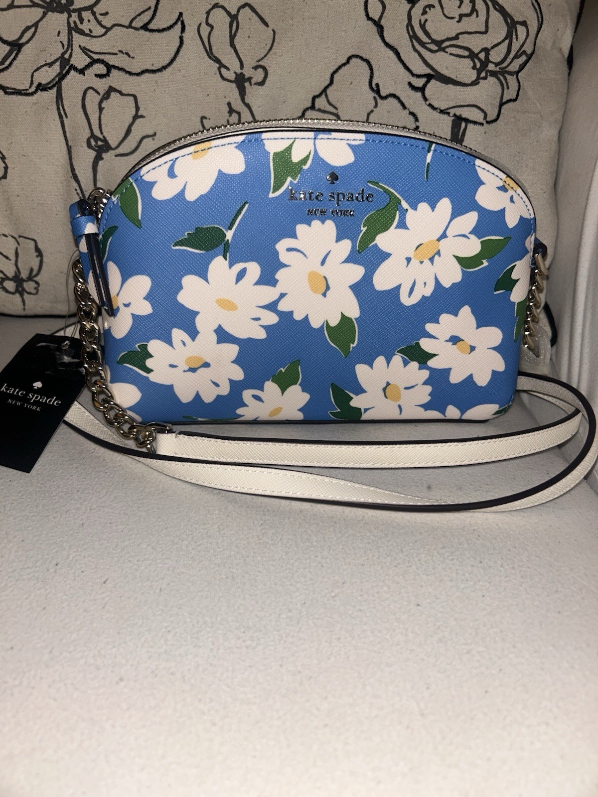 Kate Spade New York Cameron Floral Crossbody Bag Charming Daisy Hili (Tide Pool)