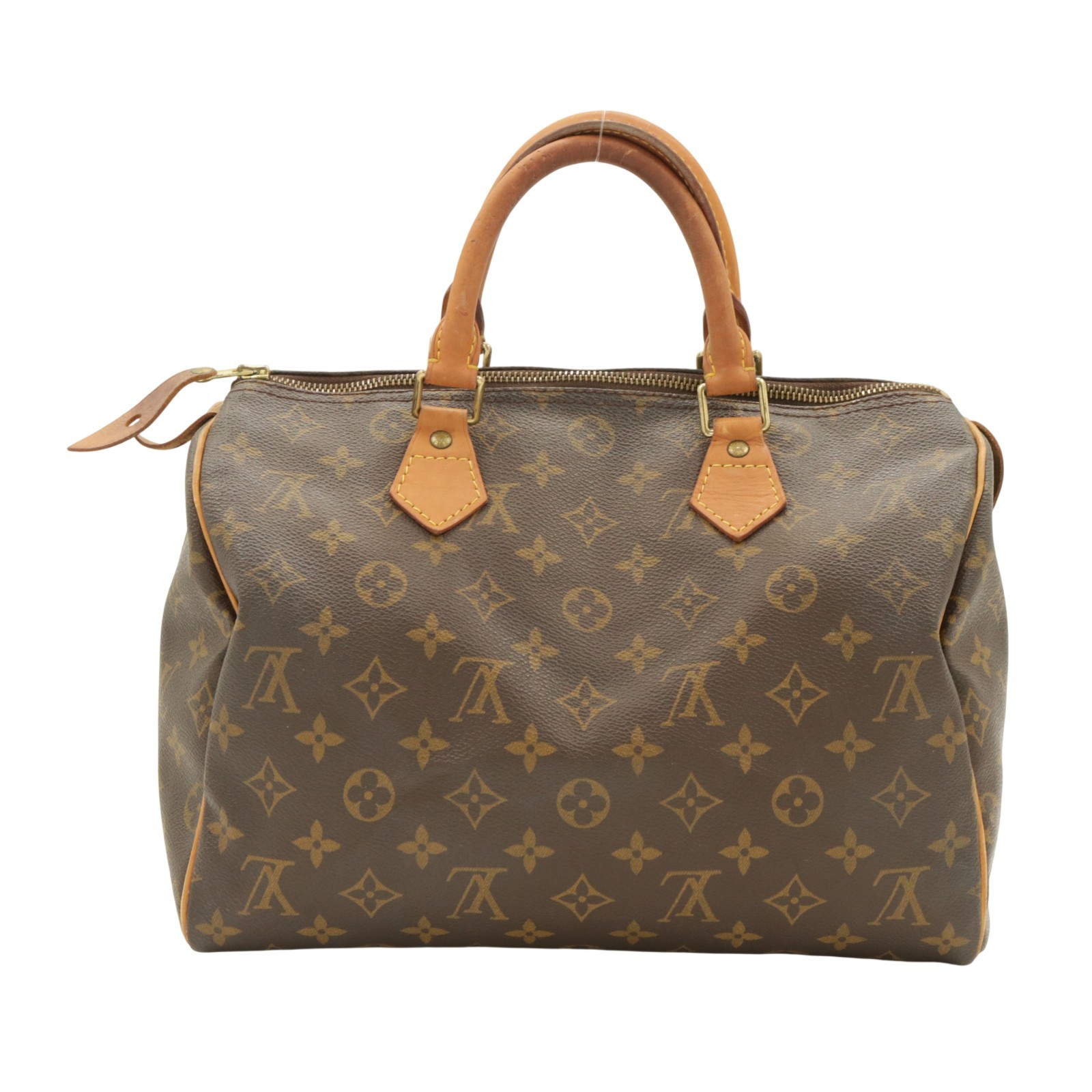 Auth.Louis Vuitton M41522 Speedy 40 Hand bag Brown Monogram serial TH0020
