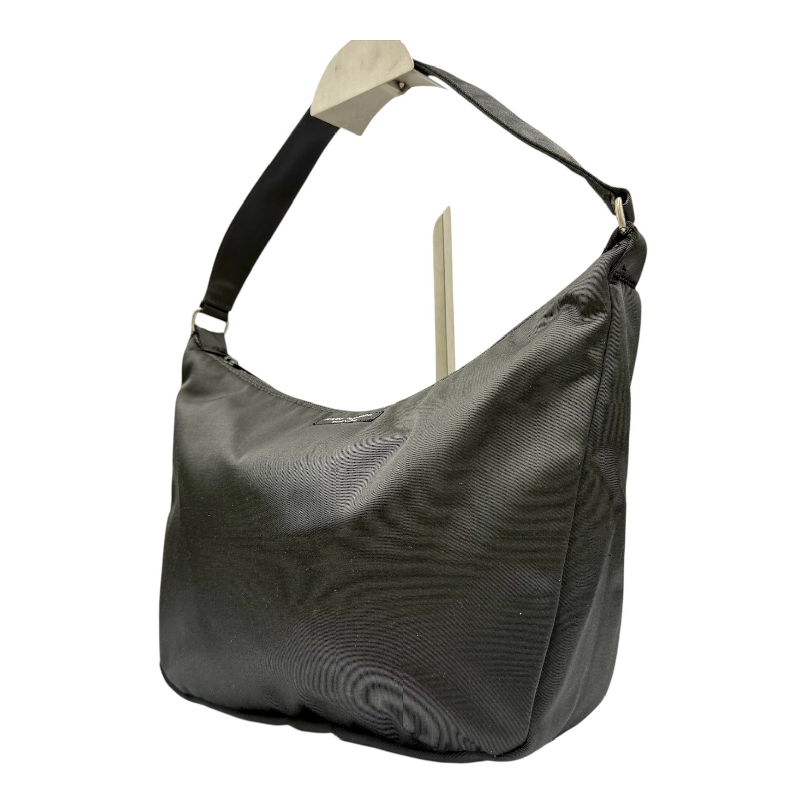 Kate Spade Semi Half Moon Shoulder Bag Crossbody Tote Nylon Black Purse