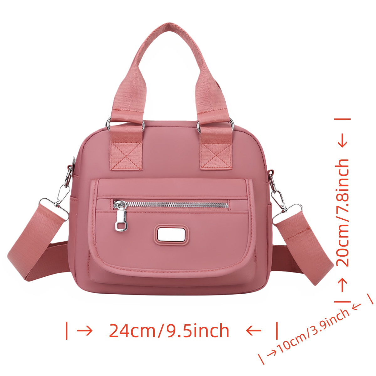 Lady’s Multi Pocket Crossbody Bag Oxford Cloth Handbag Girl’s Shoulder Bag