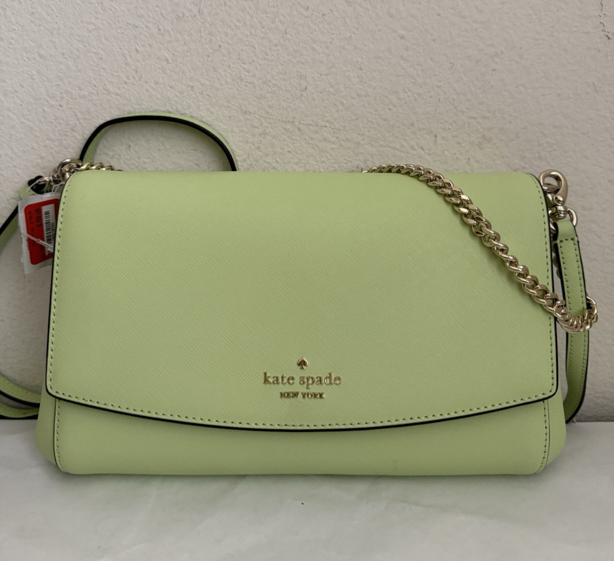 NWT Kate Spade Laurel Way Greer Saffiano Leather Crossbody Bag $299 MATCH LATTE