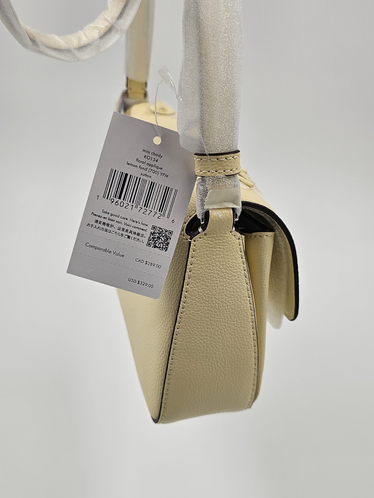 NWT Kate Spade Sutton Floral Mini Crossbody Bag – Lemon Fondant