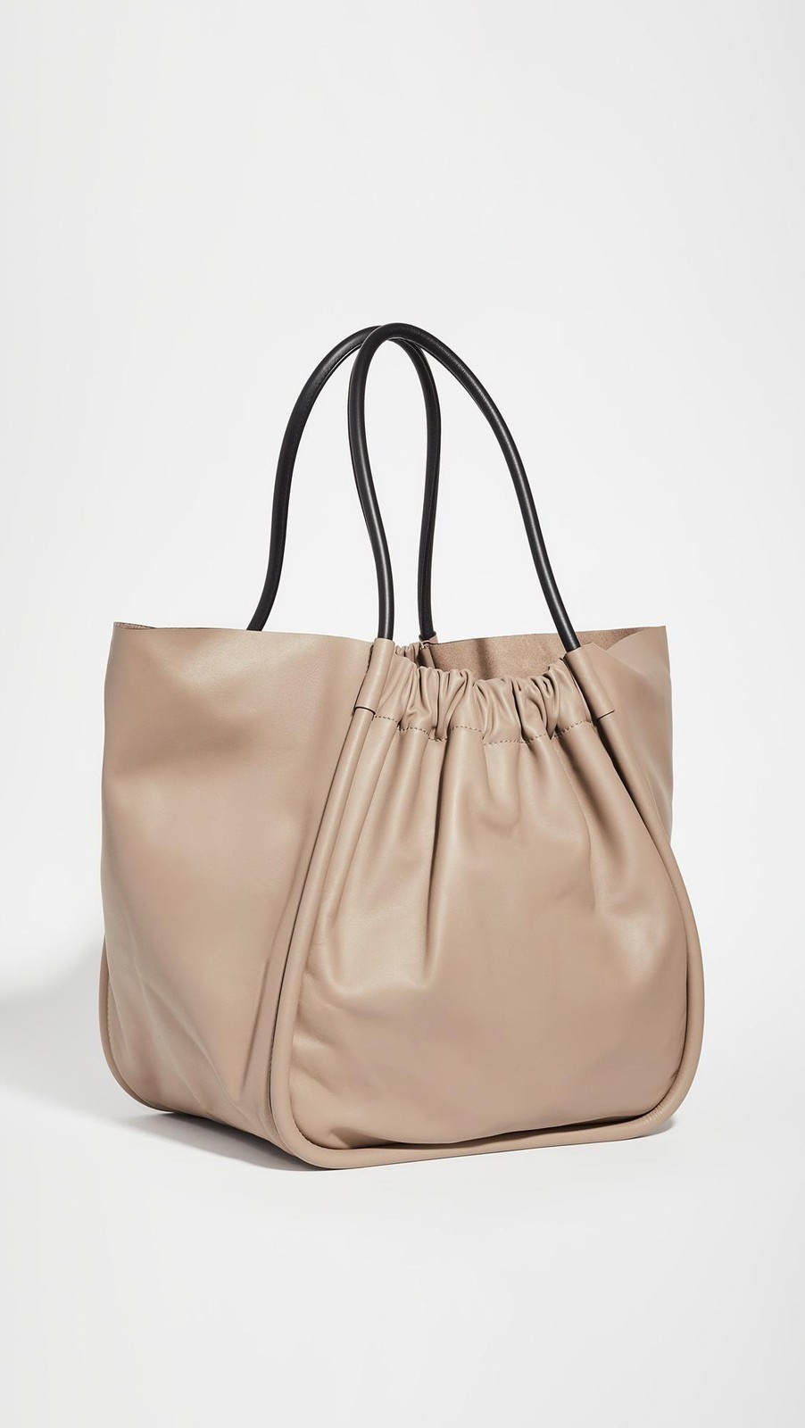 Proenza Schouler Large Ruched Tote Beige Shoulder Strap