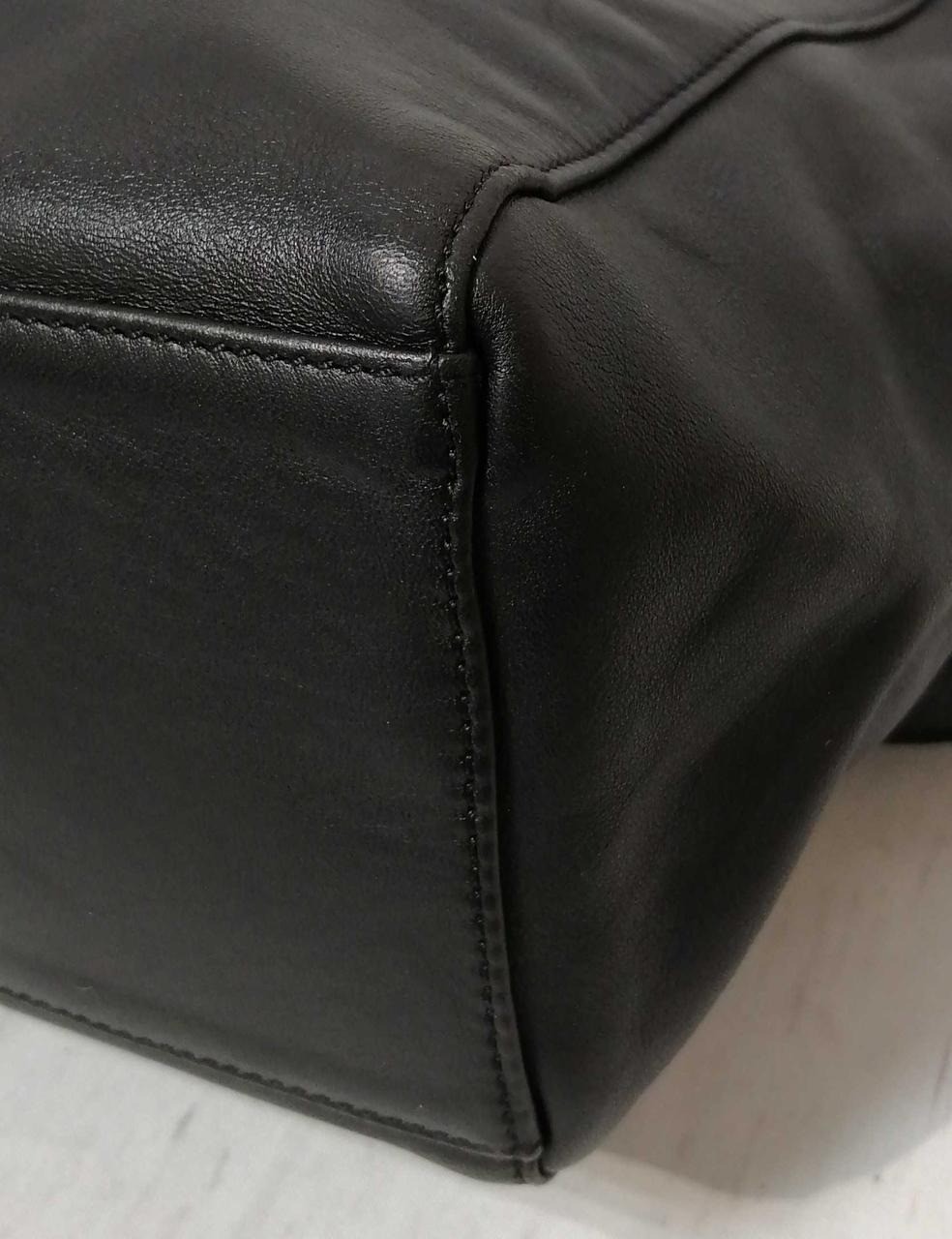 GIANFRANCO FERRE Tote bag Black Leather Women Semi Shoulder bag
