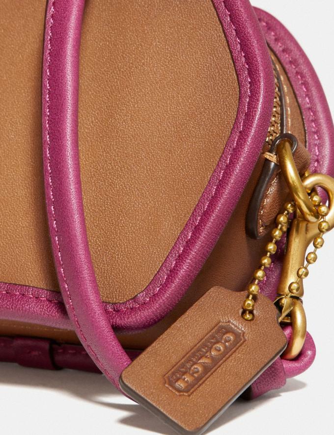 Coach Geometric Coin Case Leather Crossbody Wristlet ~NWT~ Colorblock 306