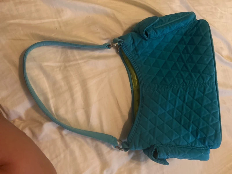 Vera Bradley teal shoulder bag
