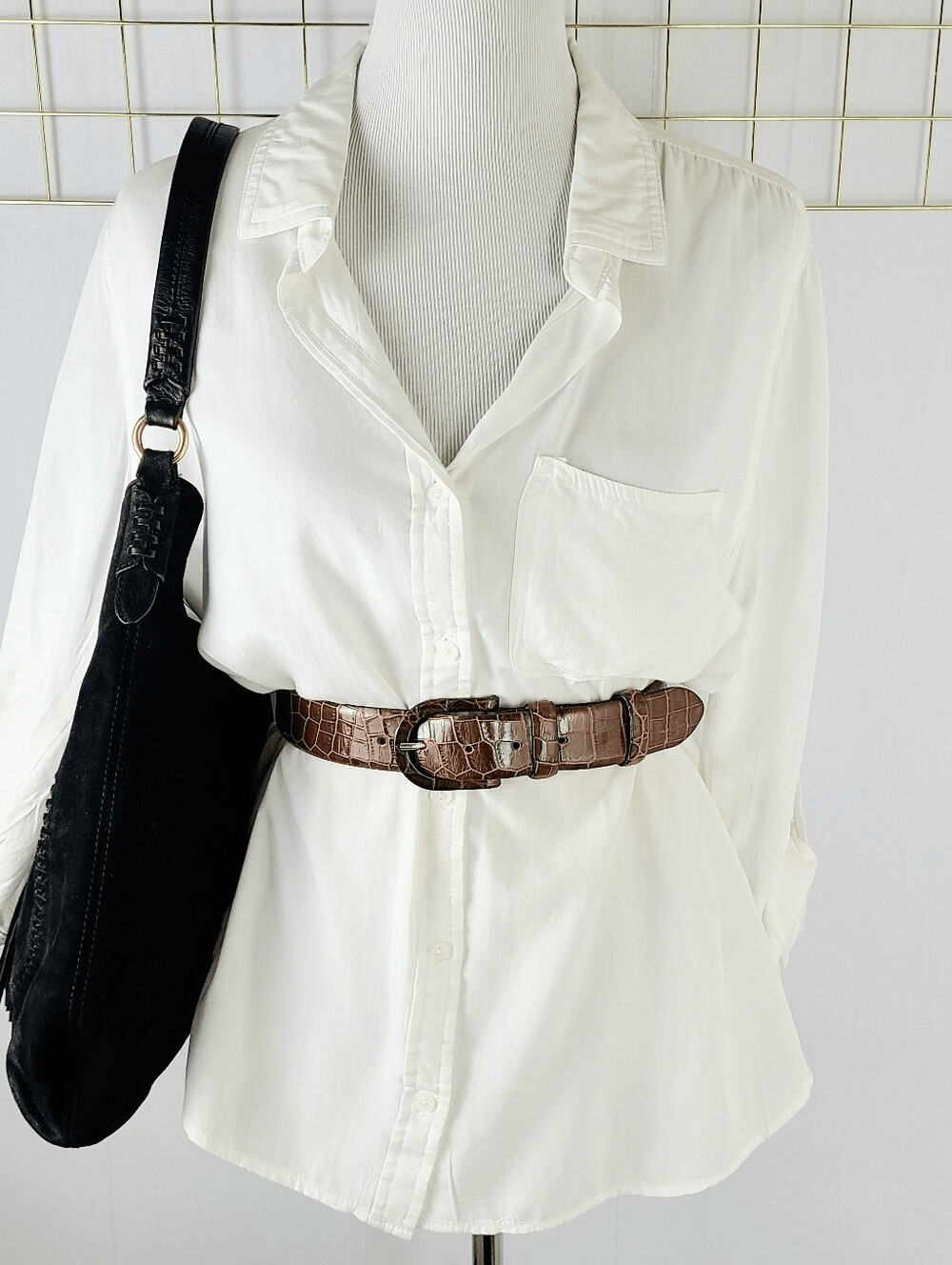 Lauren Ralph Lauren Womens Bag Indian Cove Suede Slouchy Hobo Shoulder-Read