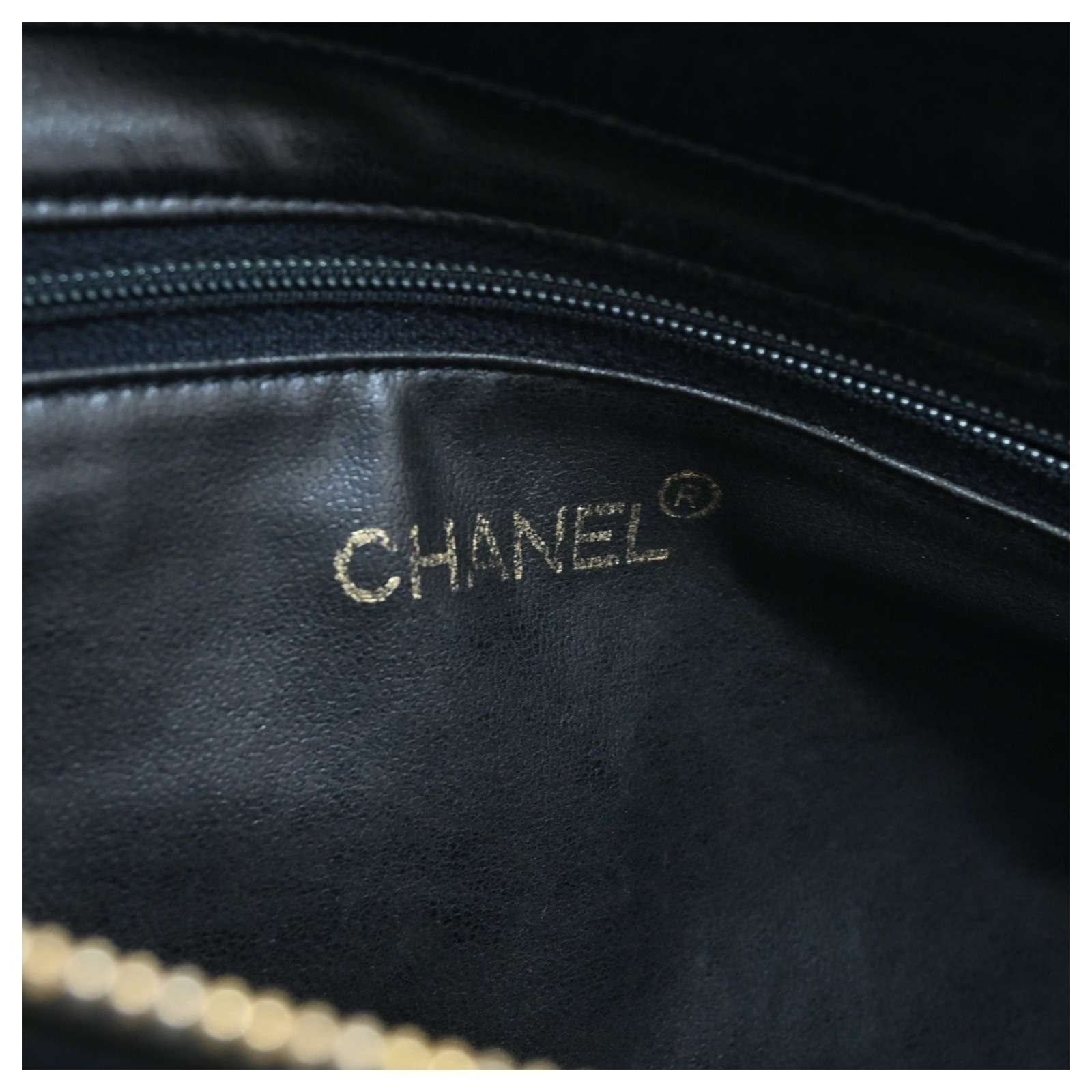 Auth CHANEL Big Coco Shoulder Bag Coco Mark Lambskin ch9783cc