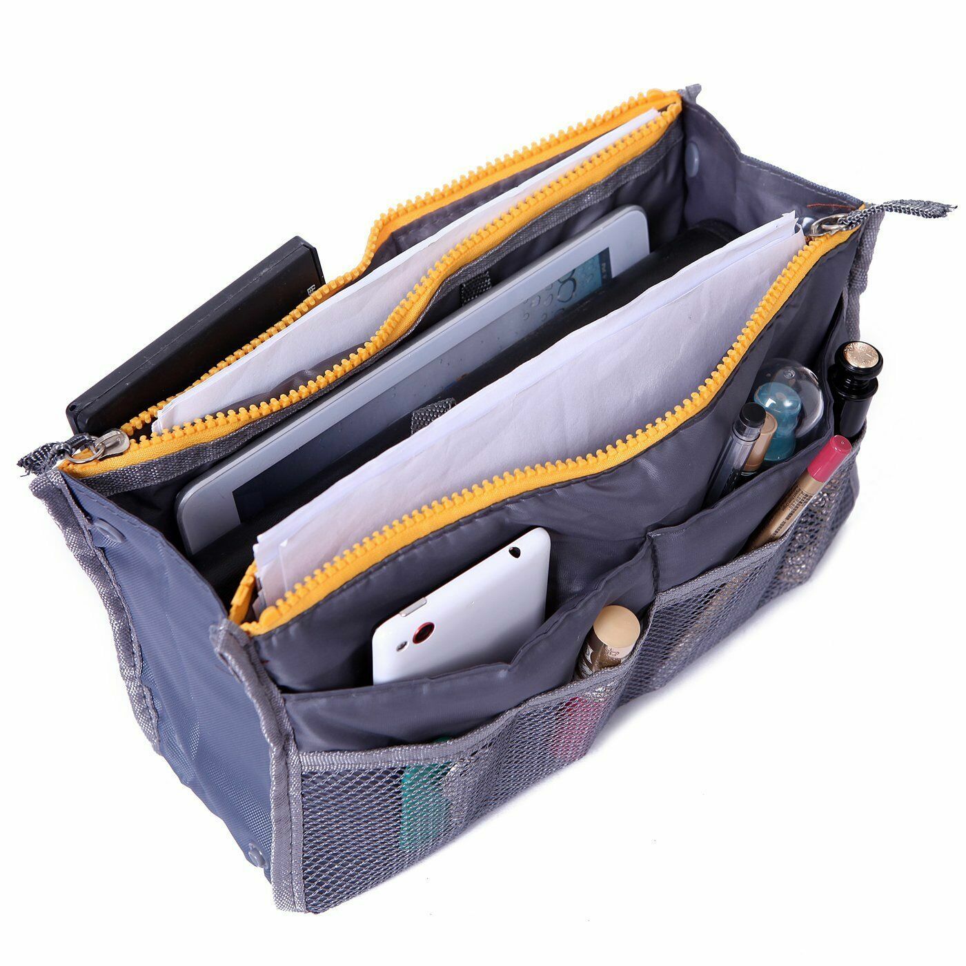 Women Insert Purse Portable Storage Handbag Organizer Travelling Cosmetic Bag US