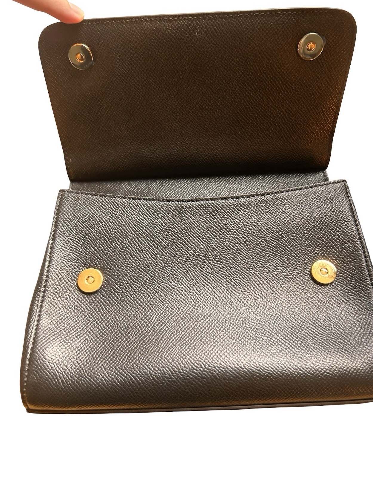 Dolce&Gabbana Mini Sicily Dauphine Calfskin Leather Black Top Handle Bag