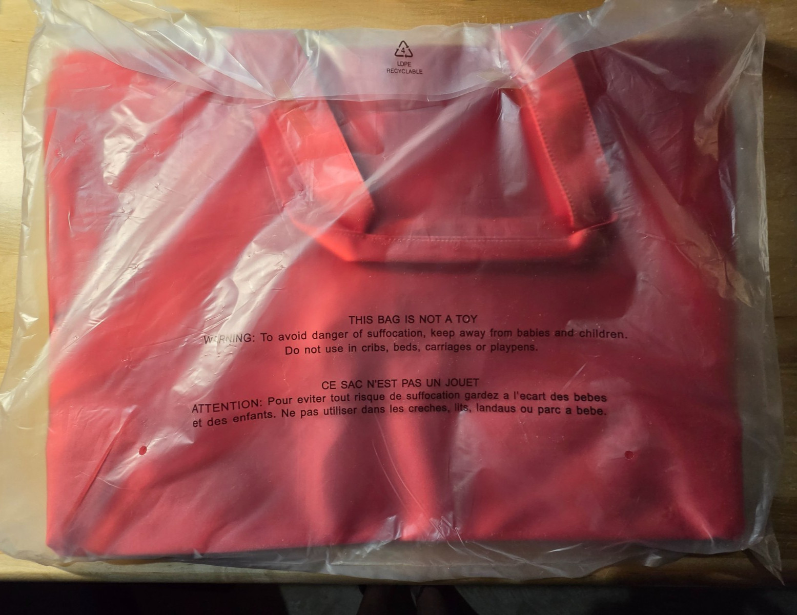 Victoria’s Secret Red Monogram Logo Weekender Tote Bag New #K1-2