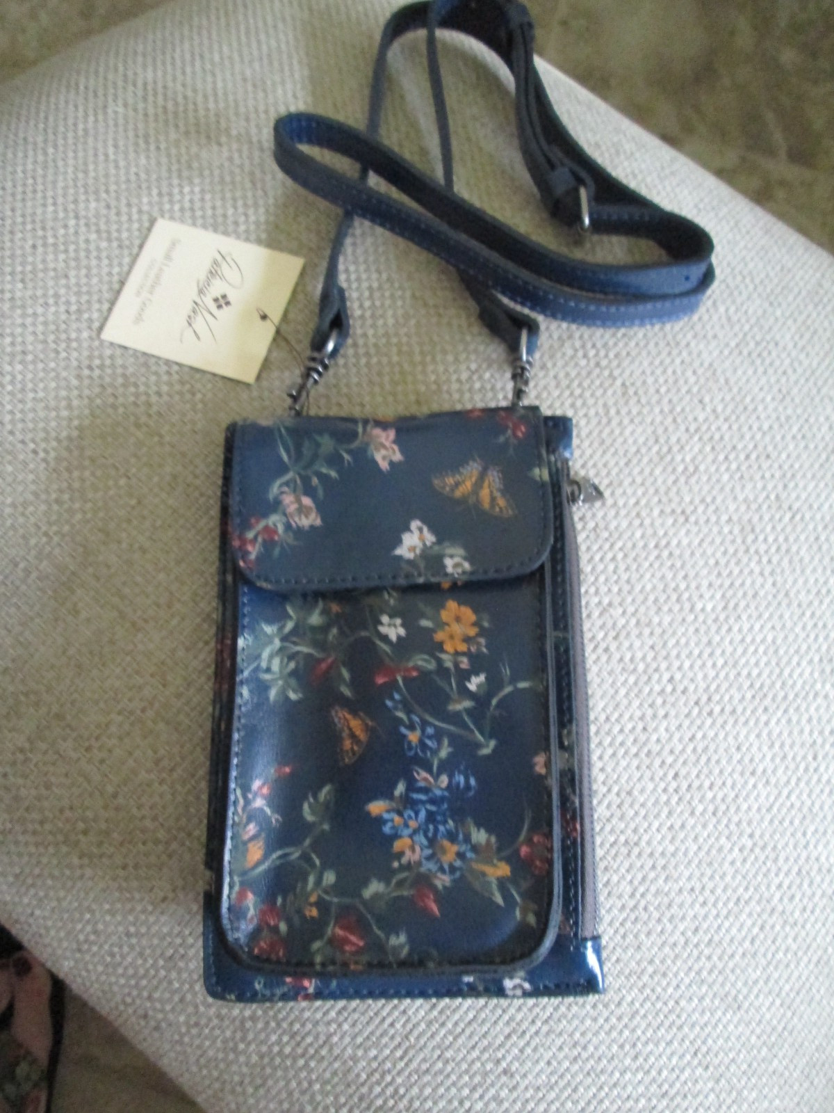 Patricia Nash Chiavella Butterfly Gardens Phone Crossbody RFID NWT/ $139