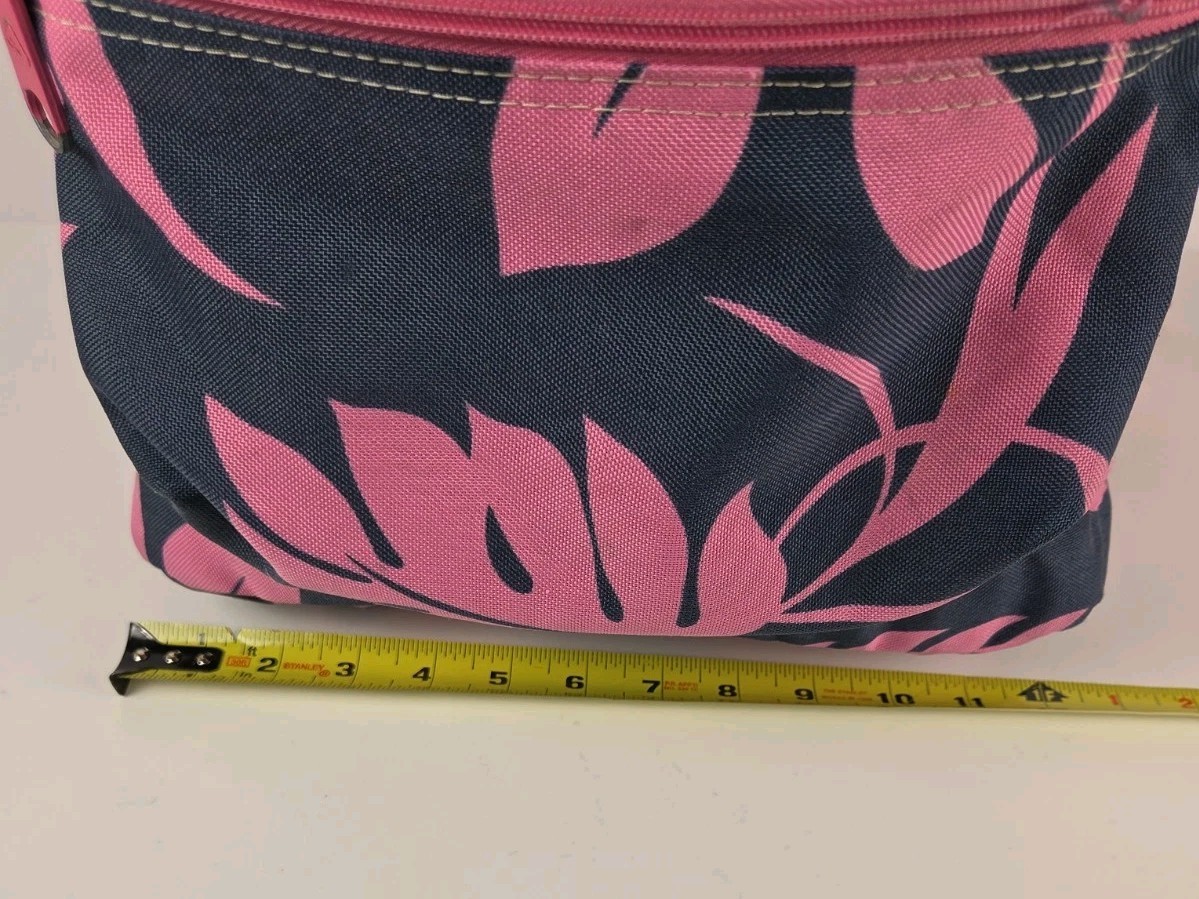 Roxy Backpack Bag Dark Gray and Pink Floral