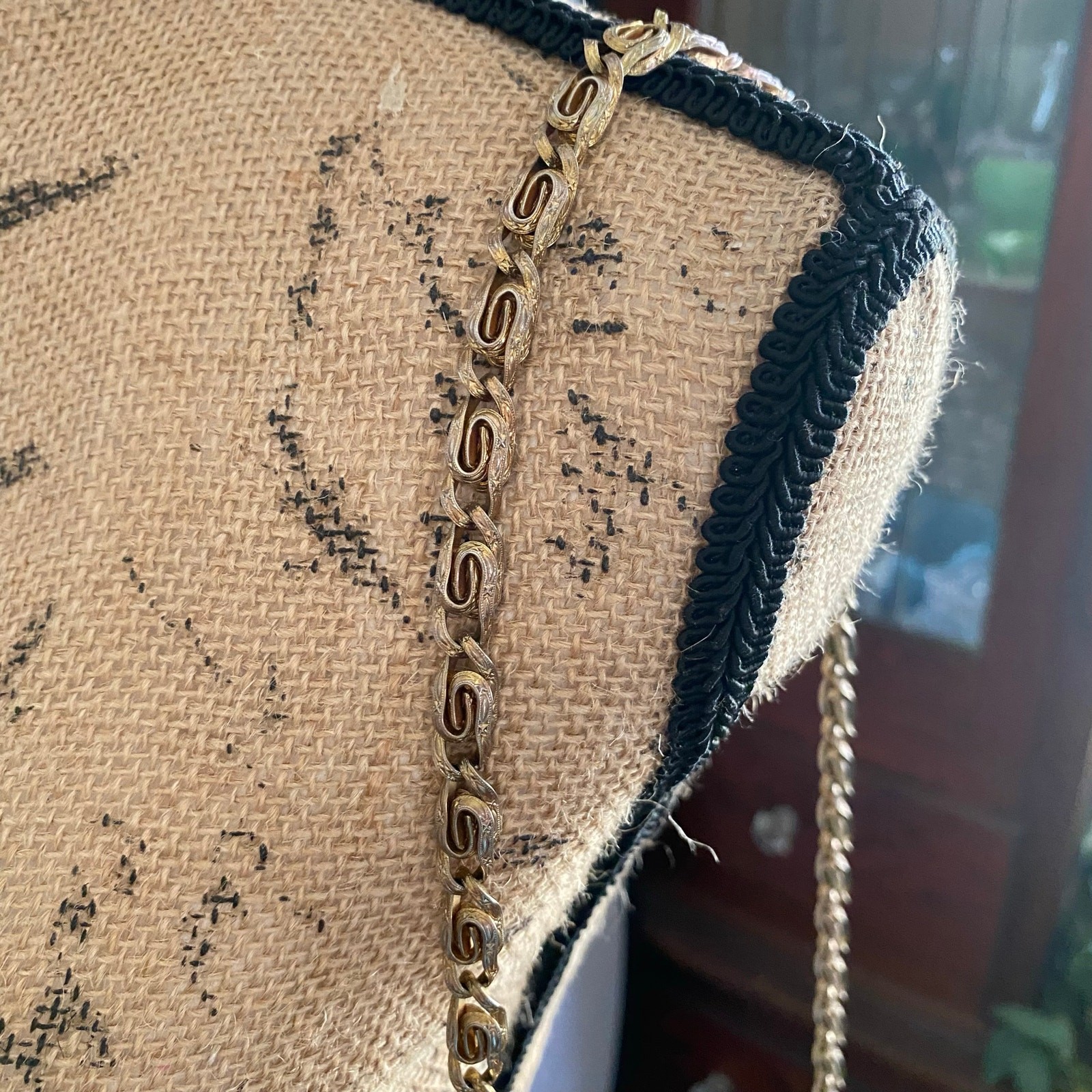 Vintage Susan Gail Suede Mini Shoulder Bag Camel Chain Strap 70s Crossbody Purse