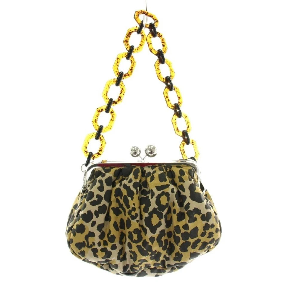 Max Mara Weekend Pasticcino Leopard Nylon 2Way Bag Beige Leopard Print 11.8in JP