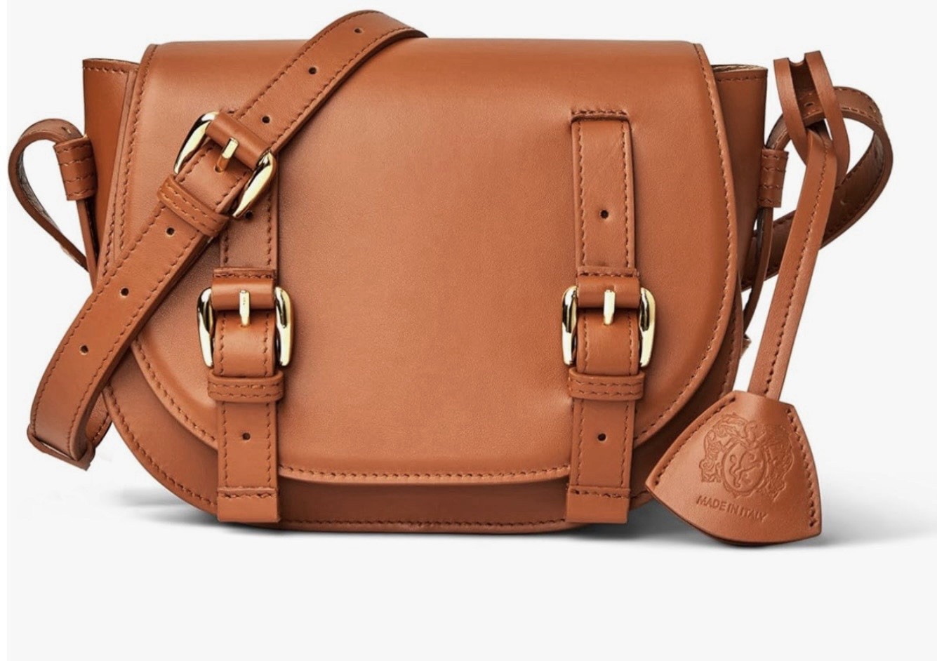 Bruno Magli Womens Cognac/Camilla Crossbody Italy