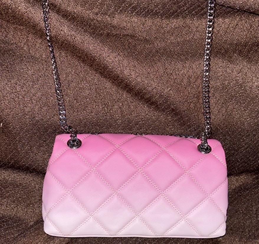 Marc Jacobs Pink Ombre Quilted Chain Shoulder Bag