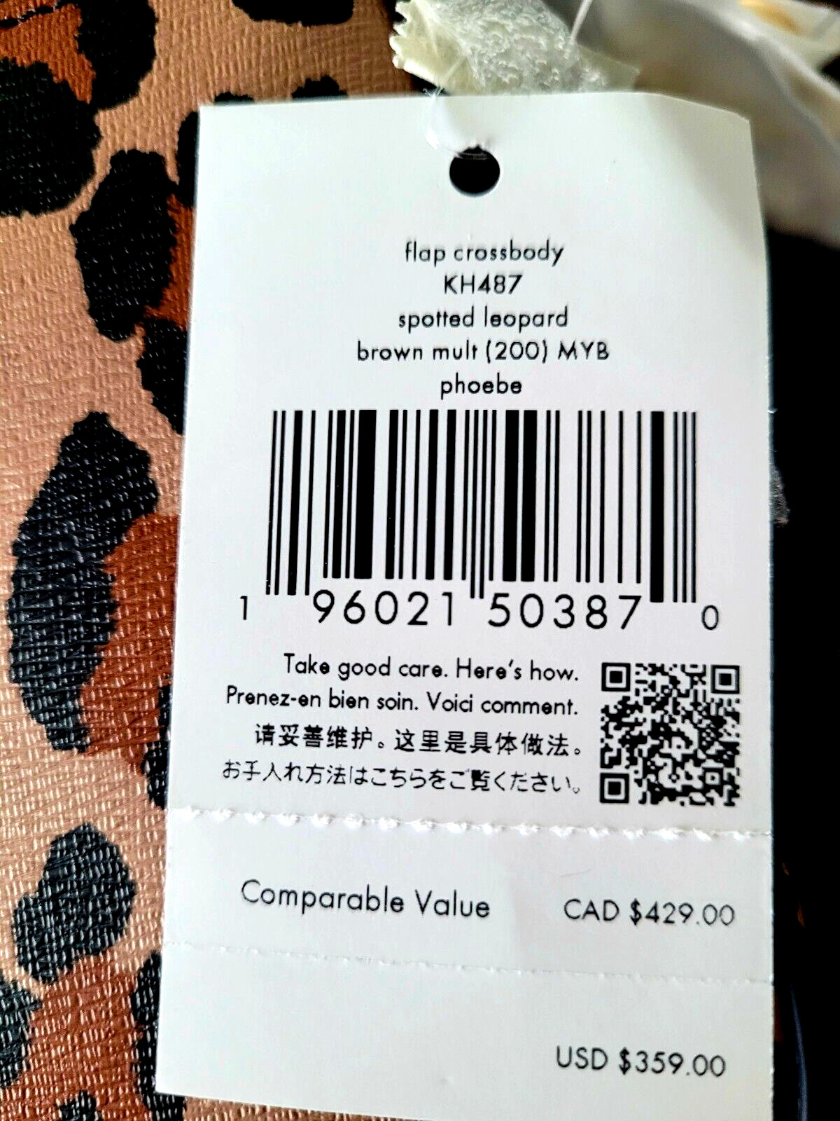 KATE SPADE Phoebe Spotted Leopard Flap Crossbody Brown Multi KH487 NEW🎀NWT🎁NIP