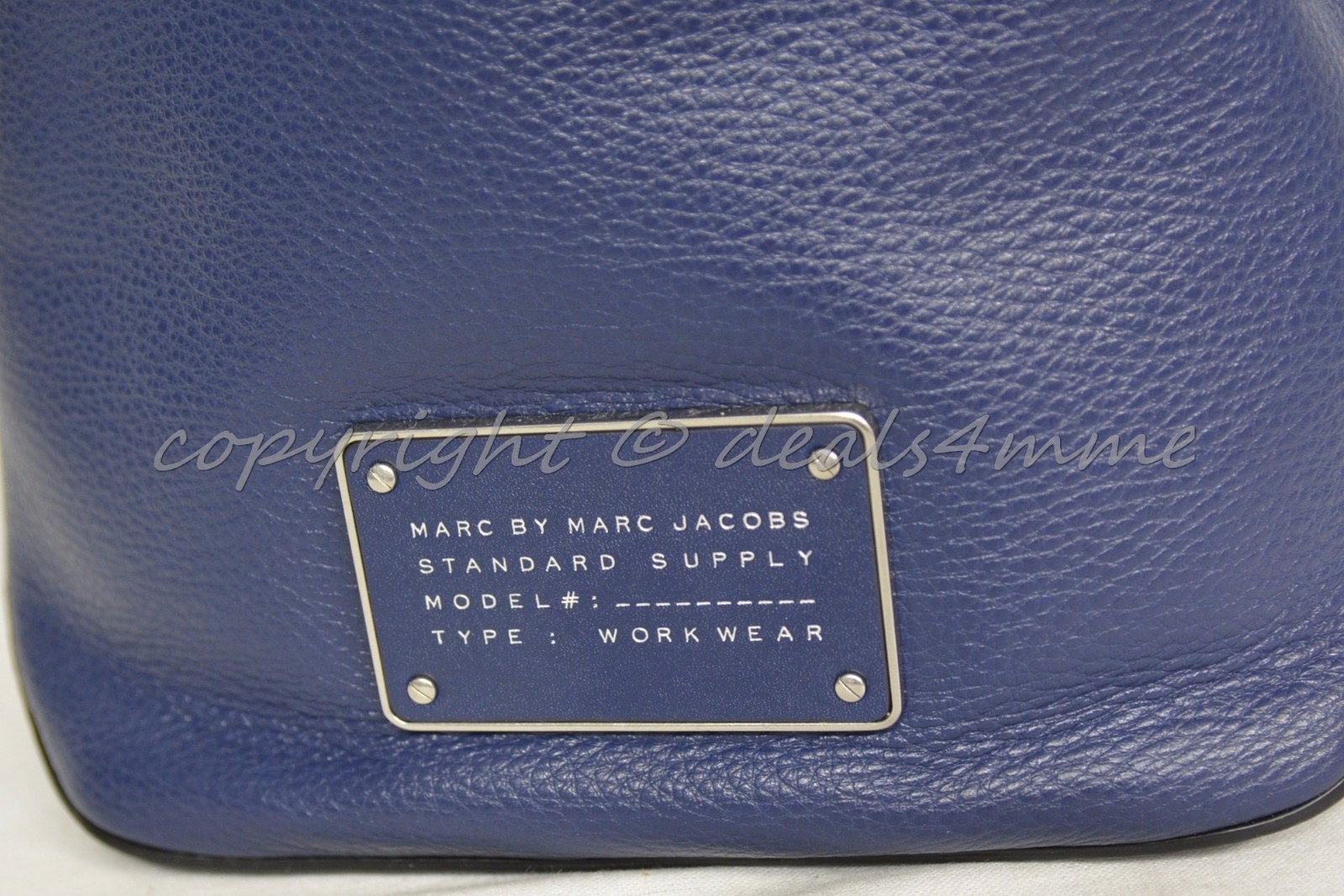 NWT MARC By Marc Jacobs M0007214 Small Drawstring Bag in Amalfi Coast-Dark Blue