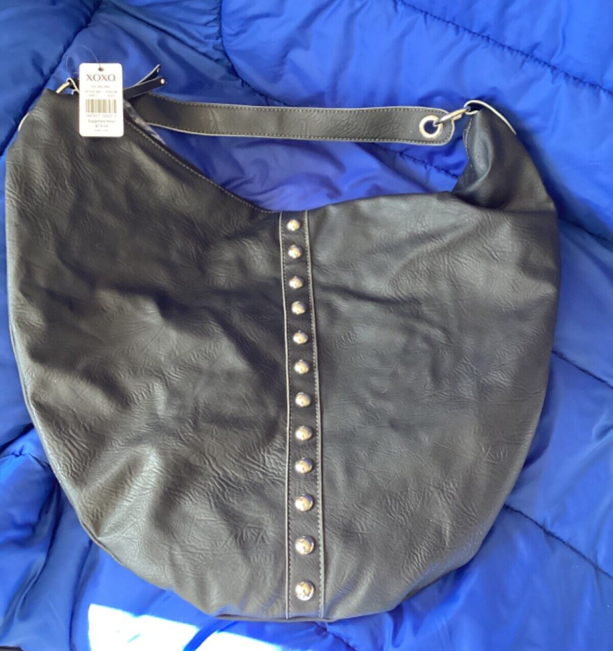 XOXO Hot Spell Vinyl 54827 18 inch Black Shoulder Bag – NEW with Tags