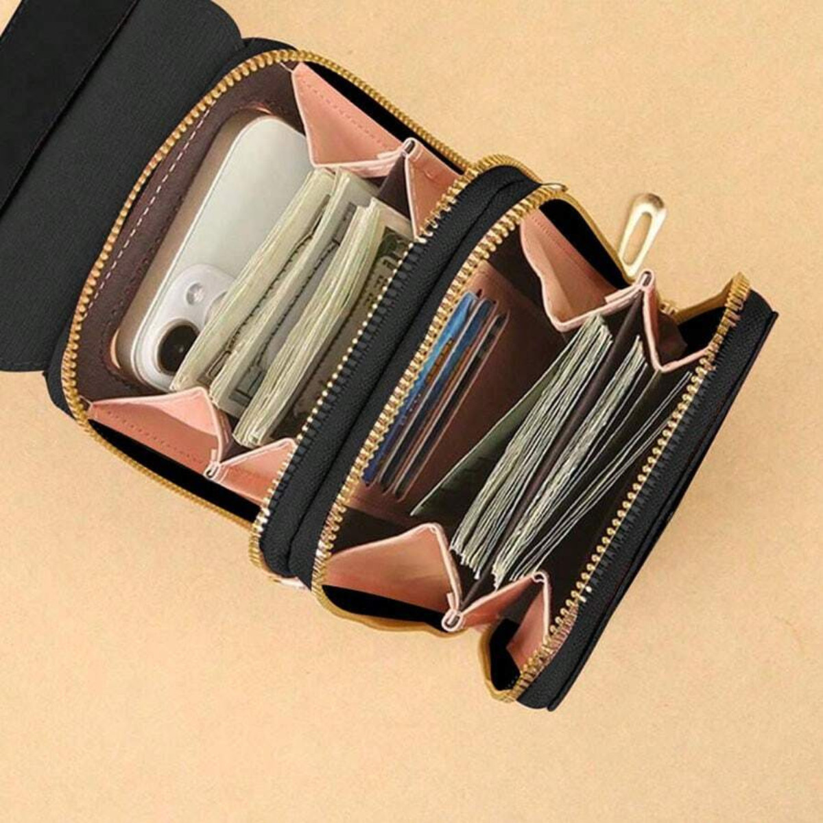 Women Travel Crossbody Bags Touch Screen Mobile Phone Purse Bag Cash Card Wallet
