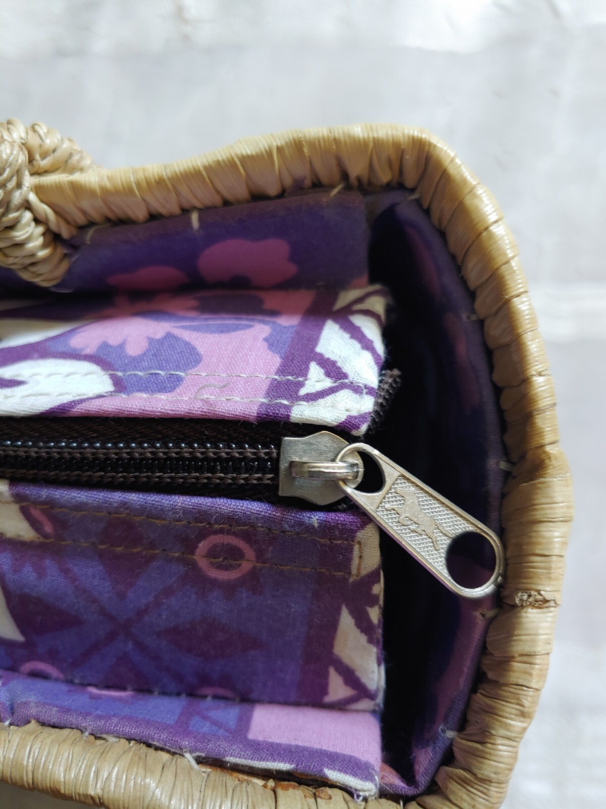 Vtg Jordache Straw Woven Weaved Box Purse Hand Shoulder Bag Y2k Rattan
