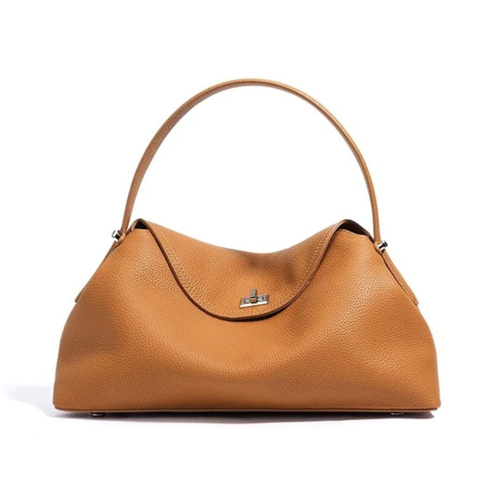 Genuine Suede Leather Hobo Tote Bag Luxury Shoulder bag handbag women