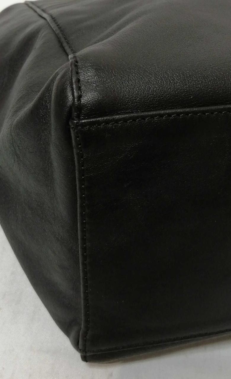 GIANFRANCO FERRE Tote bag Black Leather Women Semi Shoulder bag