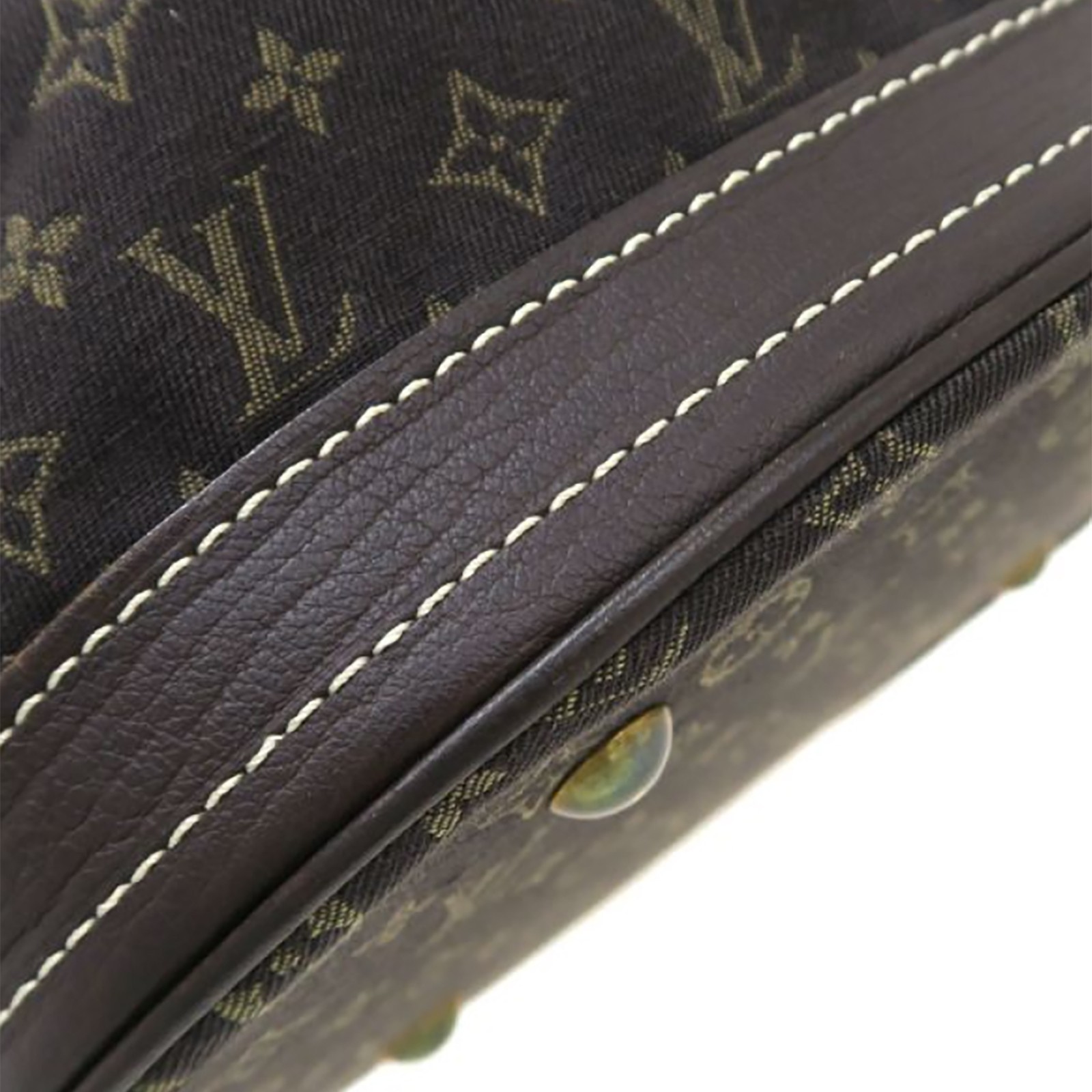 LOUIS VUITTON Mini Lin Bucket PM Tote Bag Monogram Brown M95226 #4097