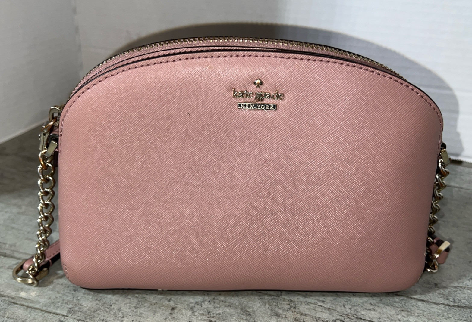 Kate Spade Morgan Double-zip Dome Crossbody Bag in Pink