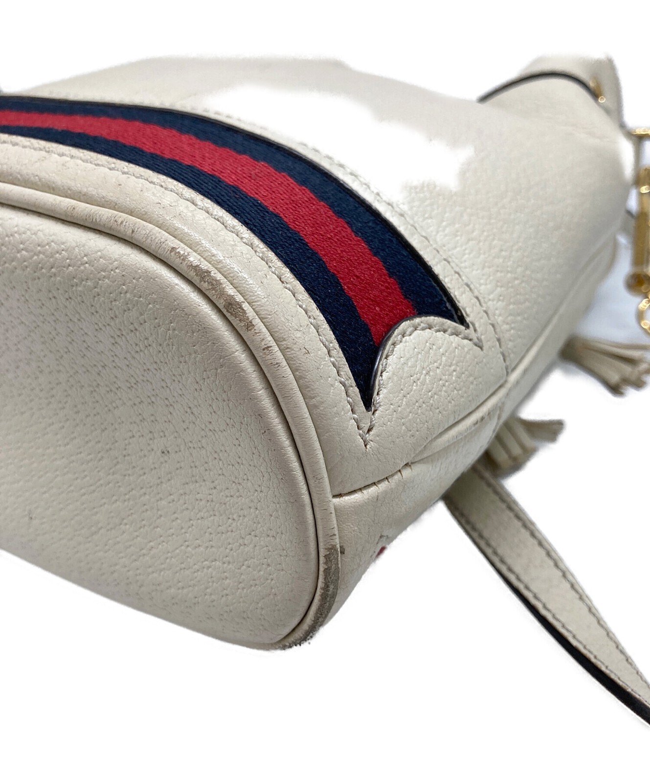 Gucci Small Bucket Shoulder Bag 719884 Ivory G Stamp #TFB3563