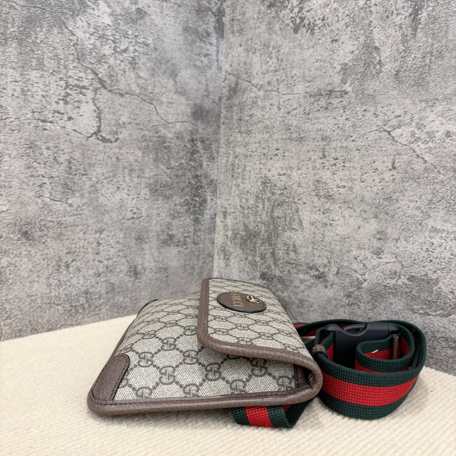 Gucci Neo Vintage Belt Bag Brown Gg Supreme Monogram (ws1210n7)