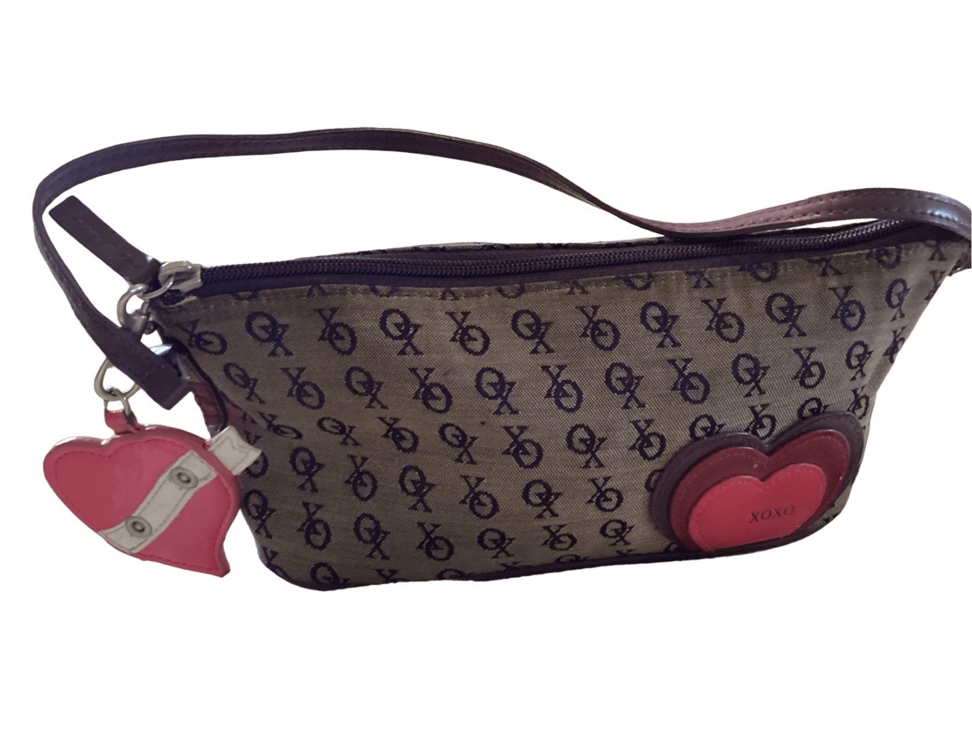 Vintage Xoxo Heart Purse Preppy Retro Y2K Bag Flawed Charm Valentine Love