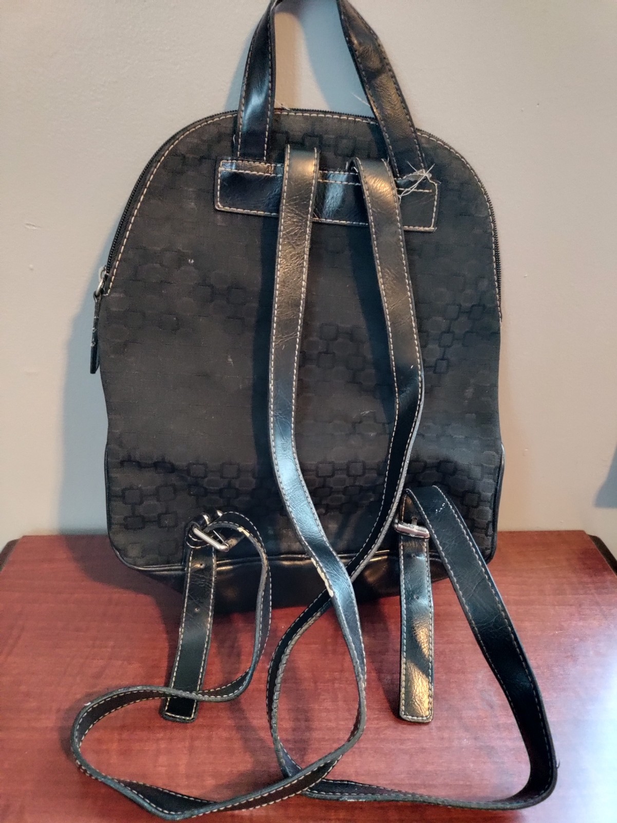 Nine West Man Made Material Black Practical Design Lots Of Pockets Backpack